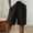 Black, variant on Women's Summer Shorts High Waist Wide Leg Side Slit Button Bermuda Shorts Solid Color Casual Comfy Beach Short with Side Pockets,XL,Army Green