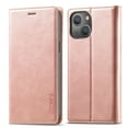 thumbnail image 2 of LC.IMEEKE Leather For iPhone 15 Case, Flip Wallet Leather Case with Card Holder Magnetic Closure Shockproof Kickstand Protective Phone Cases Cover For iPhone 15,Rose Gold,For iPhone 15, 2 of 10