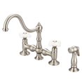 thumbnail image 1 of Water Creation F5-0010-02-PX Bridge Style Kitchen Faucet - Brushed Nickel - Grey, 1 of 1
