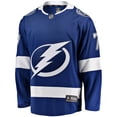 thumbnail image 2 of Men's Fanatics Haydn Fleury Blue Tampa Bay Lightning Home Premier Breakaway Player Jersey, 2 of 3