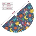 thumbnail image 3 of Sikiie Cartoon Space 30-48 inches {designName} Print Christmas Tree Skirt Snowman Xmas Tree Skirt with Edge Christmas Decorations for Holiday Party48", 3 of 7
