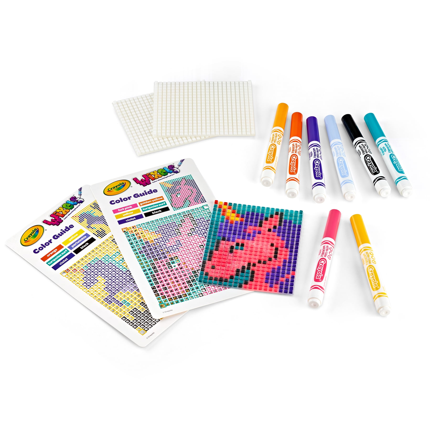 Crayola Wixels Unicorn Activity Kit, Pixel Art Coloring Set, Gift for Kids, Ages 6, 7, 8, 9