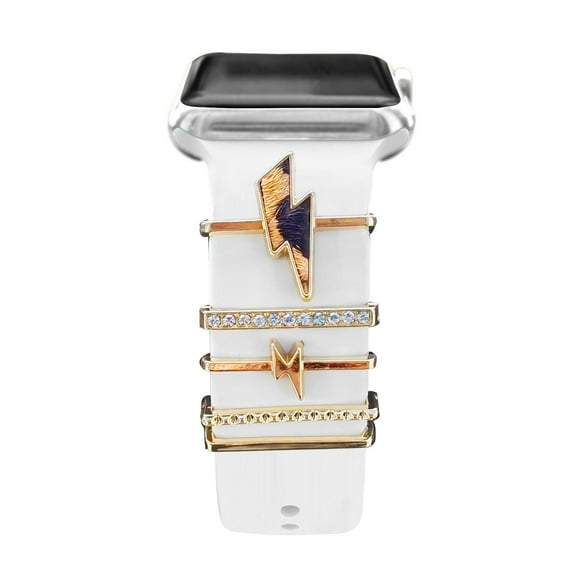 LEIXIUER Women Sport Silicone Bnad Decoration Trinkets Compatible with Apple Watch Bands 41mm 40mm 38mm 49mm 45mm 44mm 42mm, Adjustable Sprot Band Replacement iWatch Series 9 8 7 6 5 4 3 2 SE Ultra
