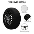 thumbnail image 4 of XMXY Funny Cartoon Ghost Spare Tire Cover, Universal Waterproof Cover for Jeep RV Tire Wheel Protection, 17 inch, 4 of 8