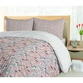 thumbnail image 5 of Ambesonne Floral Duvet Cover Set, Asters on a Pale Blue Back, 2-Calking, Blue Grey Pink, 5 of 7