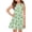 Green, variant on Ruyang Casual Dresses for Teen Girls Bow Print Crewneck A Line Swing Dresses Summer Beach Lightweight Sleeveless Sundress