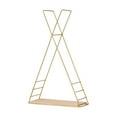 thumbnail image 2 of Estante de pared Triangular, soporte de madera para almacenamiento, estantes colgantes de pared artesanales, estantes para artículos diversos para Dorado BLESIY Estantes de exhibición, 2 of 8