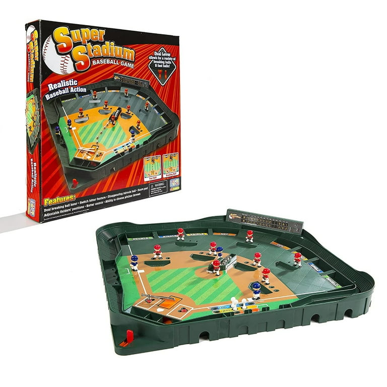 Game Zone Super Stadium Baseball Game, Tabletop Action Game for