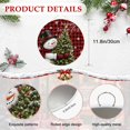 thumbnail image 6 of Welcome Sign for Front Door, Christmas Snowman Round Metal Wall Art Wreaths, Funny Xmas Tree Snowflake Red Black Plaid Outdoor Indoor Wall Hanging Sign for Porch Decor Housewarming Gifts 11.8 Inch, 6 of 8