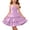 Purple, variant on ATOGUTA Dresses for Girls formal Green Ruffle Summer Dresses Cute Birthday Party Princess Sundress 5T-14