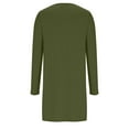 thumbnail image 5 of Robe Grande Taille pour Femmes 2025 Automne Été Tendance Décontractée Ample à Manches Longues à Col Rond Longueur Genou avec Poches, 5 of 5