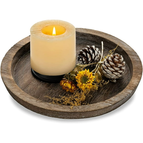 Round Wooden Tray Small Decorative Trays,Small Wood Serving Tray