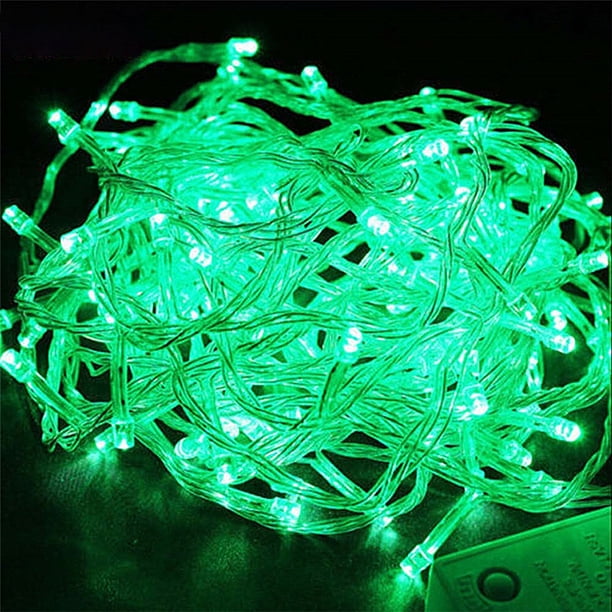 Lámpara de cortina LED Cadena Mini lámpara de modelado de arte para fiesta de festival (20M verde)