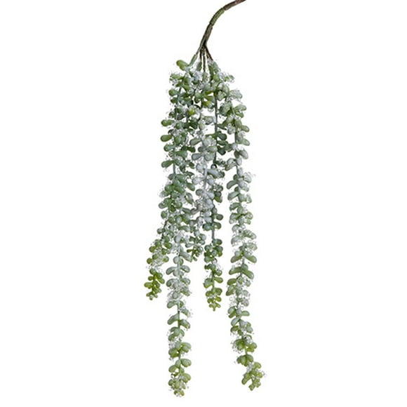 16.5" Iced Donkey's Tail Artificial Succulent Spray
