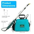 thumbnail image 5 of 1.32 Gallon Electric Garden Sprayer TeqHome Battery Operated Water Sprayer with 3 Mist Nozzles Rechargeable Handle Adjustable Shoulder Strap for Lawn Garden Cleaning Yard Green, 5 of 13