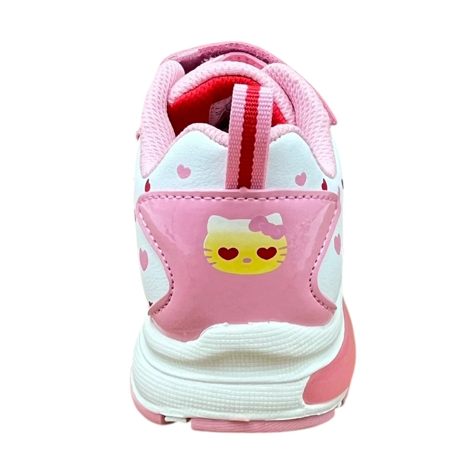 Hello Kitty Little Girls Balloon Light Up Sneakers Size 11 White-Pink Slip-on