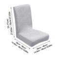 thumbnail image 5 of Stretch Chair Covers Elastic Dining Seat Slipcovers Washable Fabric Protector Non-Slip Furniture Cover for Home Kitchen Restaurant, 5 of 5