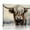 Picture 2, variant on JRXY  Highland Cow Canvas Wall Art Hand Painted Lovely Wild Animal Oil Paintings Grey and White Pictures Yak Artwork for Farmhouse Living Room Bedroom Bathroom Decoration Picture 2