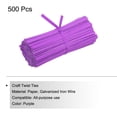 thumbnail image 3 of Uxcell Twist Ties 3.5" Paper Closure Tie for Party Bags Crafts Purple 500 Pack, 3 of 7