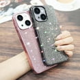 thumbnail image 4 of Compatible with iPhone 15 Plus Bling Diamond Case Glitter for Women 3D Rhinestone Crystal Shiny Sparkly Protective Cover with Electroplate Plating Bumper Luxury Fashion Case Black, 4 of 14
