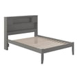 thumbnail image 1 of AFI Newport Full Solid Wood Platform Bookcase Bed in Grey, 1 of 7