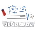thumbnail image 3 of Summer Lighthouse Sailboat Windmills 360 Degree Rotation Weathervane Metal Windmill Wind Spinner for Parks Lawn Yard, 3 of 22