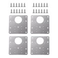 thumbnail image 1 of 4pcs Cabinet Door Hinges Repair Plate Durable Stainless Steel Hinge Tools, 1 of 5