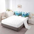 thumbnail image 3 of Erosebridal Blue Octopus Bedding Sets Twin Size,Underwater World Comforter Sets with Sheets,Ultra Soft Bed in a Bag Twin size,Teen Bedroom Decor,7pcs, 3 of 6