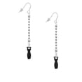 thumbnail image 2 of Delight Jewelry Little Black Dress - Silver-tone Long Sparkle Dangle French Earrings, 2 of 4