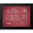 thumbnail image 2 of Rogan, Mark 18x15 Black Modern Framed Museum Art Print Titled - Triumph TR2-Maroon, 2 of 5