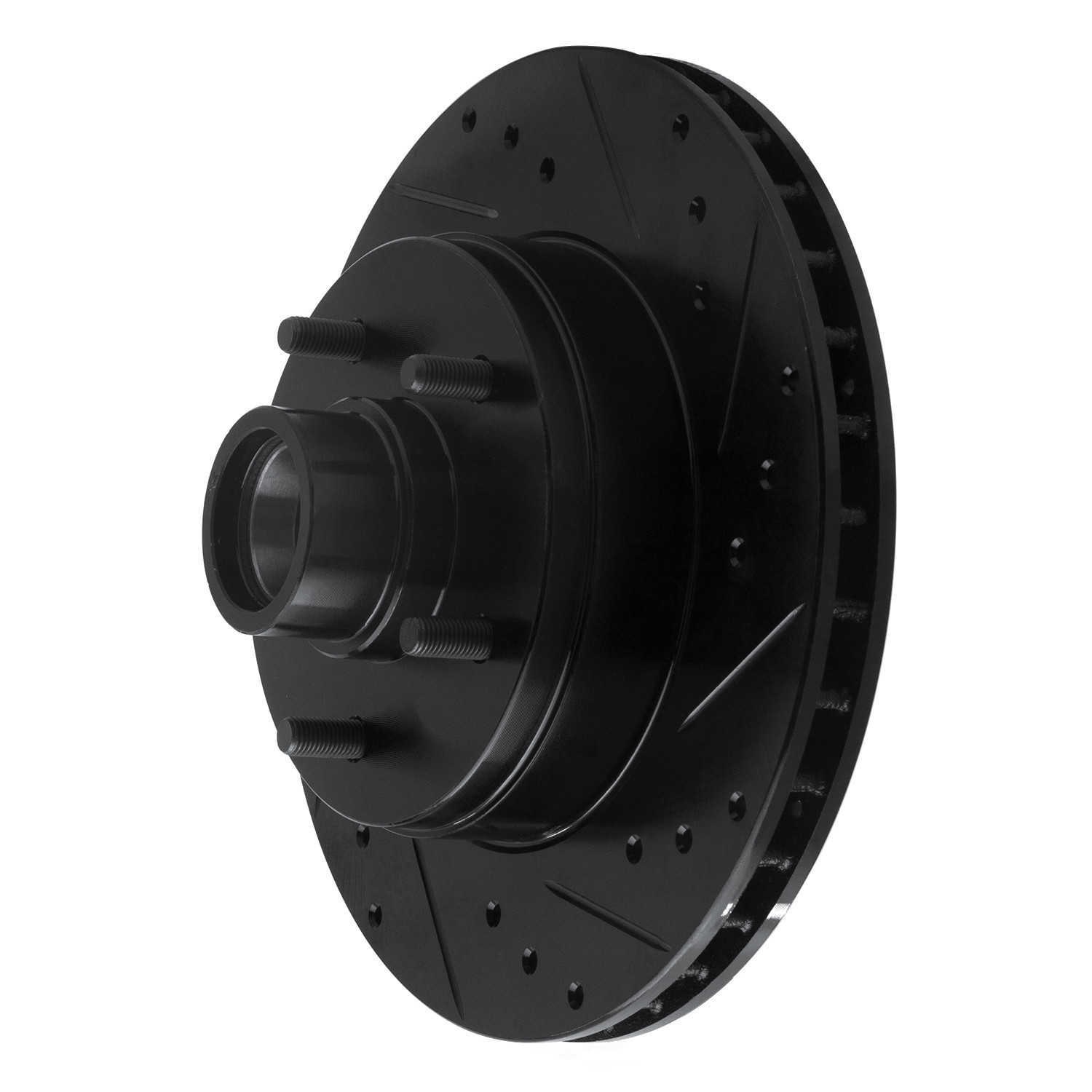 Dynamic Friction Company 633-51000R DFC Brake Rotor - Drilled And Slotted - Black