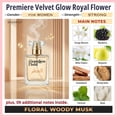 thumbnail image 2 of Seamless Hold Premiere Velvet Glow Royal Flower White Floral Citrus Musk Perfume for Women Parfum | Inspired Luxury Fragrance | Long-Lasting Scent - 1 oz (30 ml), 2 of 6