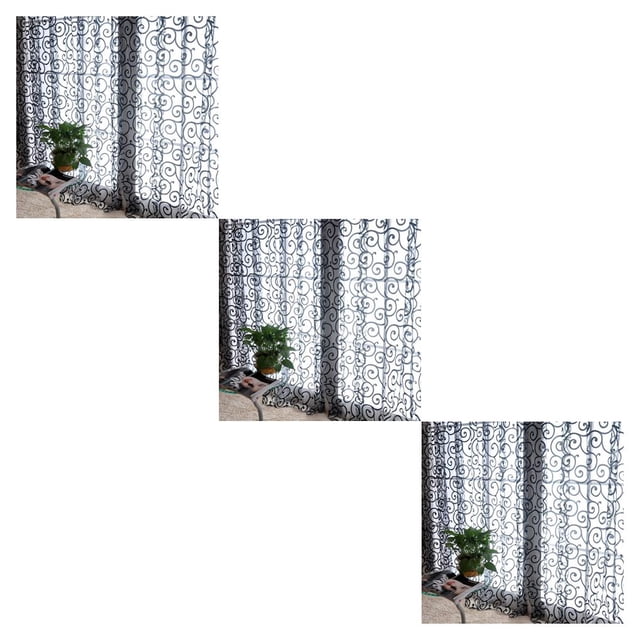 Naiovety Nuevo tul gasa puerta bufanda cenefas cortina transparente ventana cortinas Type3 NO3 Naiovety CBP009871