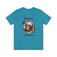 thumbnail image 2 of Space Lasers Chimp Designiuos Funny Smoking Unisex Jersey Short Sleeve Tee, 2 of 10