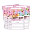 thumbnail image 1 of Darling Souvenir Pink Birthday Invitation Card 28 Pcs Fill or Write In Blank Invites Printable Party Supplies 5 x 7 Inches, 1 of 5
