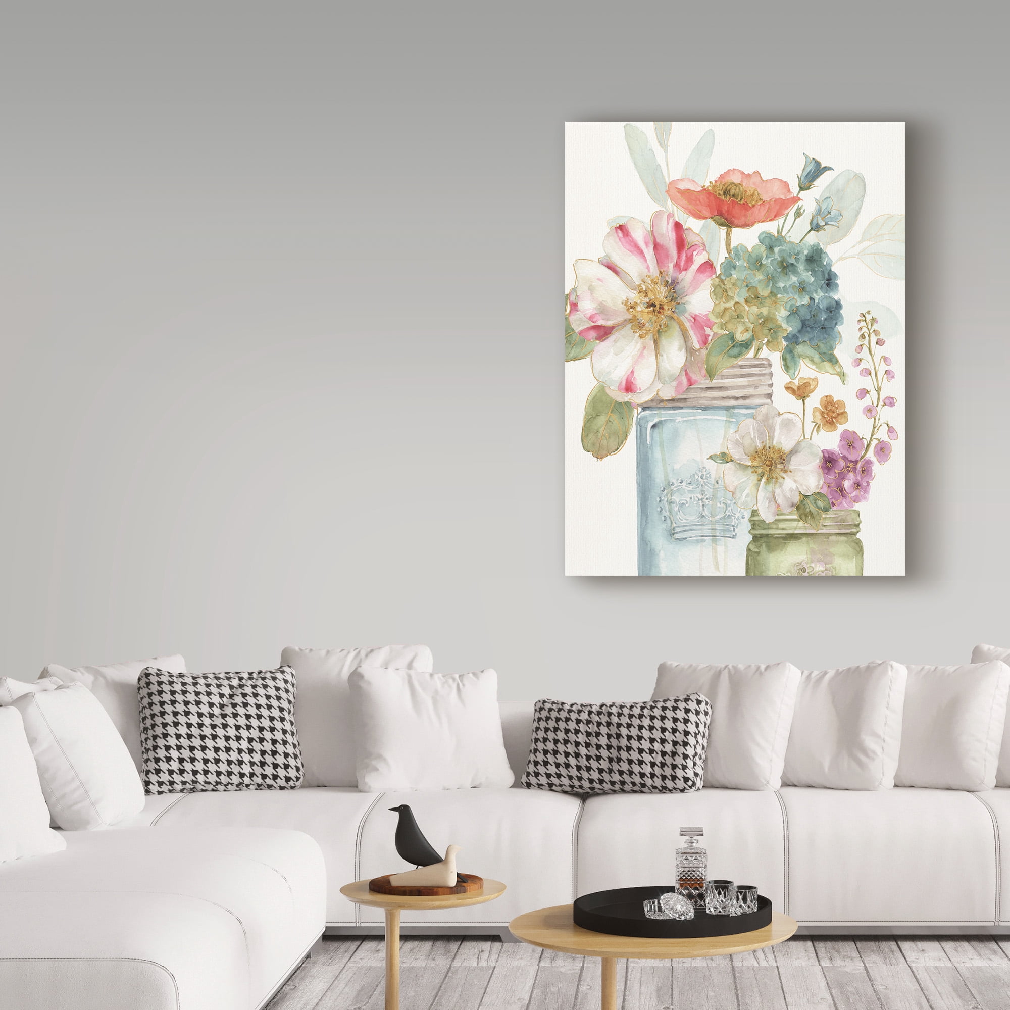 Trademark Fine Art 'Rainbow Seeds Flowers IX' Canvas Art by Lisa Audit