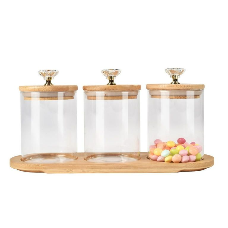 Elegant Glass Spice Jar Set