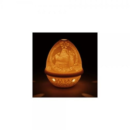 - Lladro Santa Clause Christmas Lithophane Votive Light