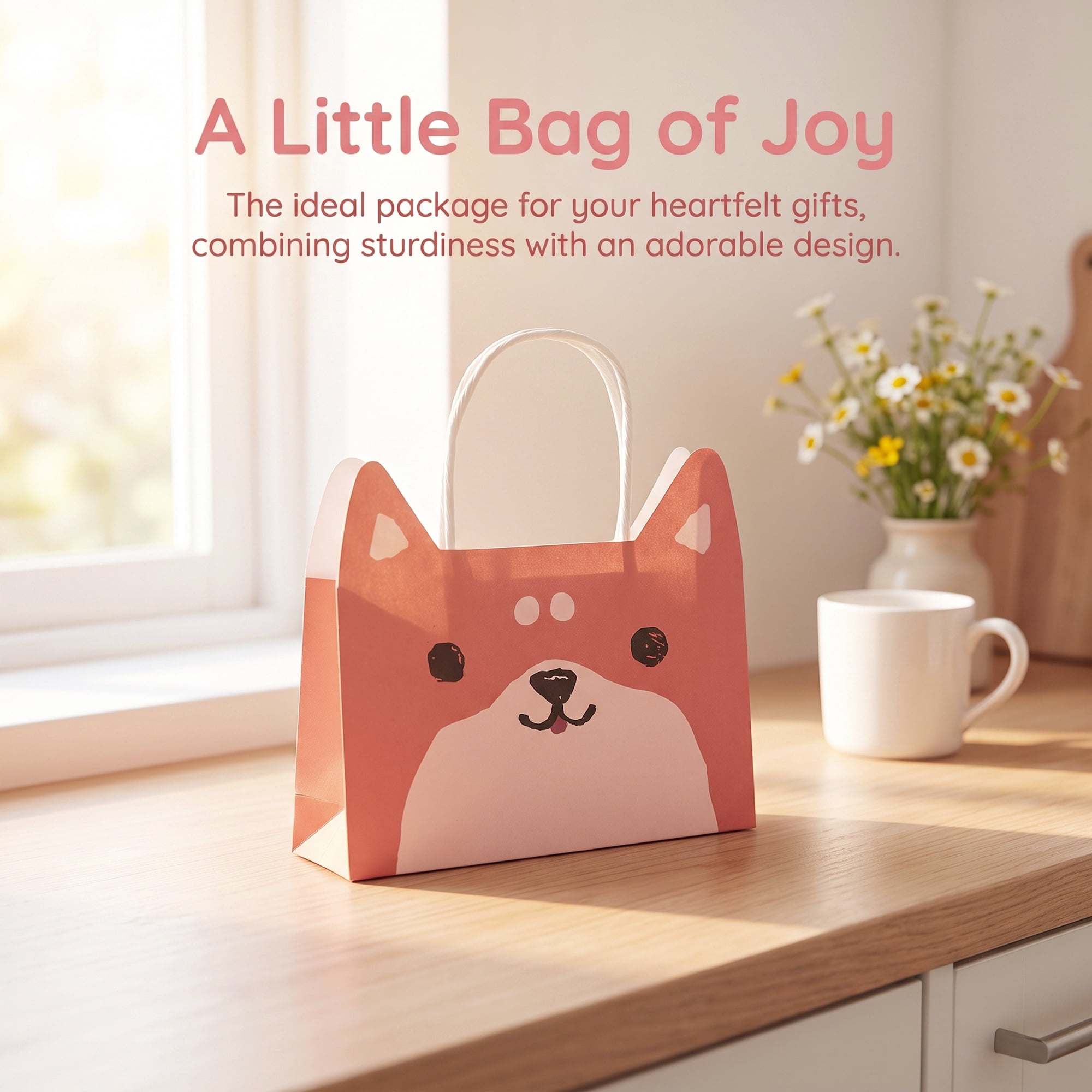 Unique Bargains Cartoon Gift Bags for Party and Special Occasions Red 6.9" x 2" x 4.9"