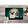 thumbnail image 2 of Carolines Treasures BB2194JMAT Halloween Scary Pug Cream Indoor or Outdoor Mat, 24 x 0.25 x 36 in., 2 of 4
