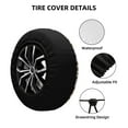 thumbnail image 2 of Rateoe Skeleton Cowboy And Guitar Pattern Tire Cover Wheel Protectors Weatherproof Wheel Covers Universal Fit for Trailer Rv SUV Truck Camper Travel Trailers Accessories-16 inch, 2 of 6