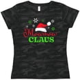 thumbnail image 3 of Inktastic Mawmaw Claus with Christmas Santa Hat and Snowflakes Women's T-Shirt, 3 of 5