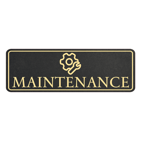 Standard Plus Maintenance Wall or Door Sign | Workplace Signage - X-Large