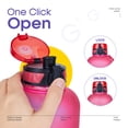 thumbnail image 4 of Giotto Large Half Gallon Motivational Water Bottle with Time Marker & Removable Strainer, 64 fl oz., 4 of 7