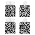 thumbnail image 2 of Balery Similar To Leopard Print Porta Pañuelos de Cuero con Estampado – Funda Moderna Cuadrada para Caja de Pañuelos, Dispensador 5x5x5'', 2 of 7