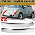 thumbnail image 1 of For FIAT 500 2007-2015 Front Lower Bumper Chrome Molding Trim, 1 of 5