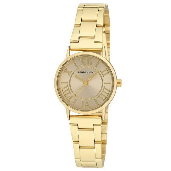 London Fog Albans Gold Link Bracelet Watch