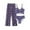 Dark Purple, variant on Hiijoy Big Girls 3-Piece Swimsuit Bikini Set with Pants Swimwear Outfits