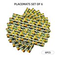 thumbnail image 5 of Rocae Orange and Lemon Printed Heat Resistant Place Mats,Classic Hemstitch Cloth Fabric Placemats Imitation Linen Place Mat Table Mats 18x12 inch, 5 of 5