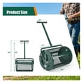 thumbnail image 4 of Fertilizer Spreader 27x16 Inch, Lawn Compost Spreader with Mesh, Garden Seed Spreader, Adjustable Handle, Heavy Duty Metal, 2.7 Cu.ft Capacity, 4 of 9